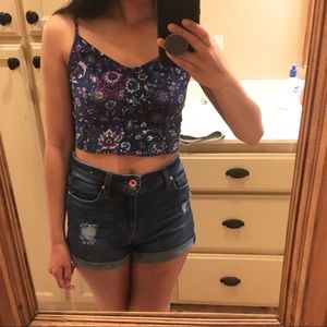 🦄 Paisley Floral Print Crop Top 🦄